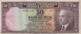 Turkey, 50 Kurush, UNC, p133, 2.Emission
İsmet İnönü portrait
Estimate: USD 50-100
