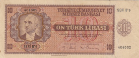 Turkey, 10 Lira, 1942, XF, p141, 3.Emission
Natural
Estimate: USD 300-600
