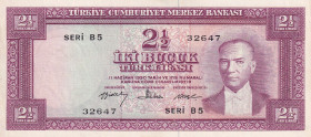 Turkey, 2 1/2 Lira, 1960, UNC, p153, 5.Emission
Estimate: USD 100-200