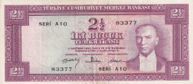 Turkey, 2 1/2 Lira, 1960, XF, p153, 5.Emission
Natural
Estimate: USD 50-100