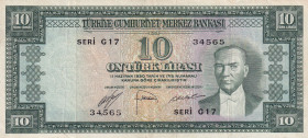Turkey, 10 Lira, 1952, XF(-), p156, 5.Emission
Natural
Estimate: USD 100-200