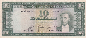 Turkey, 10 Lira, 1953, AUNC, p157, 5.Emission
Estimate: USD 150-300