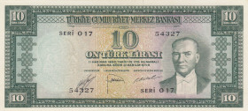Turkey, 10 Lira, 1953, AUNC, p157, 5.Emission
Estimate: USD 150-300