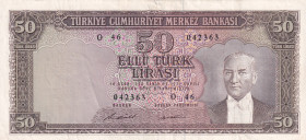 Turkey, 50 Lira, 1971, XF(+), p187A, 5.Emission
Natural
Estimate: USD 25-50
