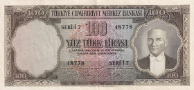 Turkey, 100 Lira, 1956, XF, p168, 5.Emission
Natural
Estimate: USD 150-300