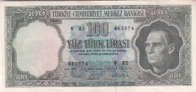 Turkey, 100 Lira, 1964, UNC(-), p177, 5.Emission
Natural
Estimate: USD 200-400