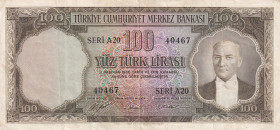 Turkey, 100 Lira, 1964, XF, p177, 5.Emission
Natural
Estimate: USD 400-800