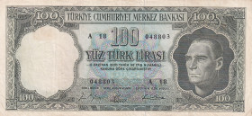 Turkey, 100 Lira, 1964, VF(+), p177, 5.Emission
Pressed
Estimate: USD 25-50