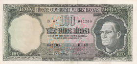 Turkey, 100 Lira, 1969, AUNC, p182, 5.Emission
Natural
Estimate: USD 100-200