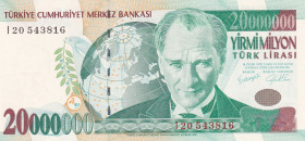 Turkey, 20.000.000 Lira, 2001, UNC, p215, 7.Emission
Estimate: USD 50-100