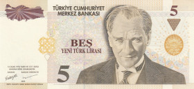 Turkey, 5 New Lira, 2005, UNC, p217, 8.Emission
6 Radar
Estimate: USD 75-150