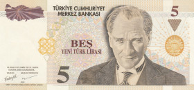 Turkey, 5 New Lira, 2005, UNC, p217, 8.Emission
Top 10 Serial Numbers
Estimate: USD 40-80