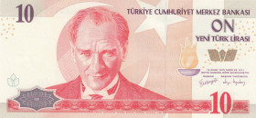 Turkey, 10 New Lira, 2005, UNC, p218, 8.Emission
Last Prefix, Nice serial number
Estimate: USD 15-30