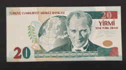 Turkey, 20 New Lira, 2005, UNC, p219, 8.Emission
Nice serial number
Estimate: USD 40-80