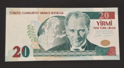 Turkey, 20 New Lira, 2005, UNC, p219, 8.Emission
Rare prefix
Estimate: USD 40-80