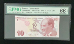 Turkey, 10 Lira, 2017, UNC, p223c, 9.Emission
PMG 66 EPQ
Estimate: USD 25-50