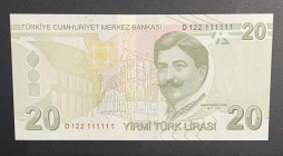 Turkey, 20 Lira, 2020, UNC, p224d, 9.Emission
6 Radar
Estimate: USD 50-100