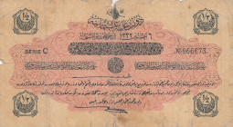 Turkey, Ottoman Empire, 1/2 Livre, 1916, FINE(-), p89, Talat / Hüseyin Cahid
V. Mehmed Reşad Period, AH: 6 August 1332,sign: Talat / Hüseyin Cahid
E...