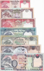 Nepal, 5-10-20-50-100-500-1.000 Rupees, 2012/2013, UNC, (Total 7 banknotes)
Estimate: USD 25-50