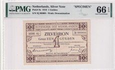Netherlands, 1 Gulden, 1916, UNC, p8s, SPECIMEN
PMG 66 EPQ
Estimate: USD 250-500