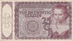 Netherlands, 25 Gulden, 1943, VF(+), p60
Estimate: USD 20-40