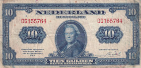 Netherlands, 10 Gulden, 1943, VF, p66a
Stained
Estimate: USD 40-80