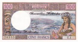 New Hebrides, 100 Francs, 1970/1977, UNC, p18d
Estimate: USD 20-40