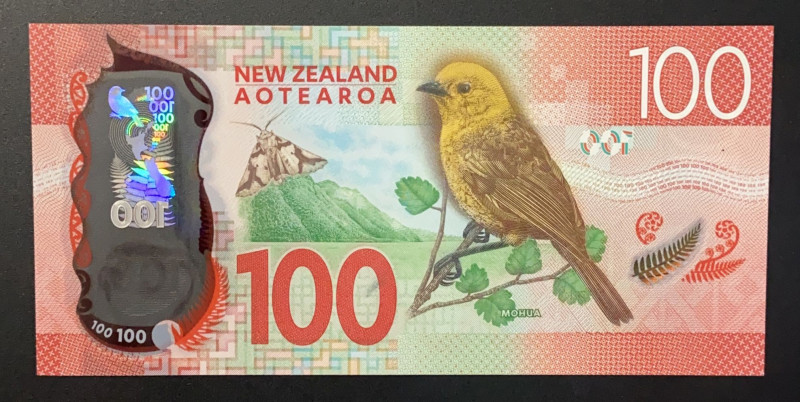 New Zealand, 100 Dollars, 2016, UNC(-), p195
Polymer plastics banknote
Estimat...