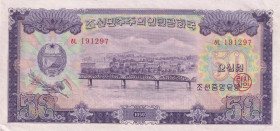 North Korea, 50 Won, 1959, UNC(-), p16
Estimate: USD 75-150