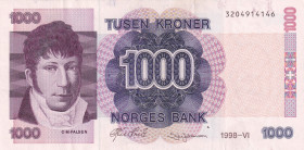 Norway, 1.000 Kroner, 1998, XF, p45b
Estimate: USD 200-400