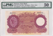 Pakistan, 100 Rupees, 1951, AUNC, p14b
PMG 50
Estimate: USD 150-300
