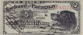 Paraguay, 5 Centavos, 1886, UNC, pS141
Estimate: USD 50-100
