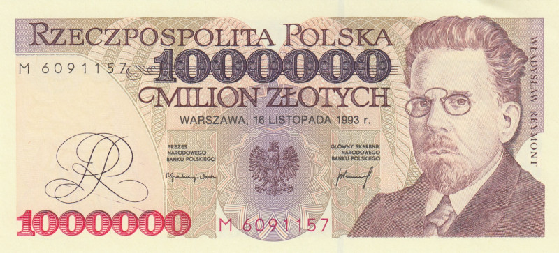 Poland, 1.000.0000 Zlotych, 1993, UNC, p162a
Estimate: USD 50-100