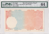 Portugal, 500 Escudos, 1932/1934, UNC, p147pp2, PROOF
PMG 64, Front Progressive Proof
Estimate: USD 75-150