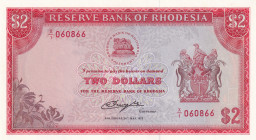 Rhodesia, 2 Dollars, 1979, UNC, p39
Estimate: USD 50-100