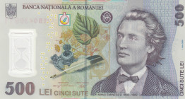 Romania, 500 Lei, 2005, UNC, p123b
Polymer plastics banknote
Estimate: USD 200-400