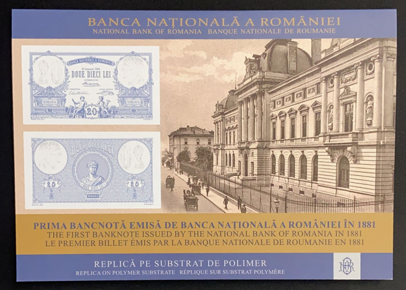 Romania, 20 Lei, 2021, UNC, pNew, FOLDER
Commemorative banknote
Estimate: USD ...