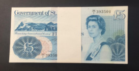 Saint Helena, 5 Pounds, 1981, UNC, p7b, BUNDLE
(Total 100 consecutive banknotes)
Estimate: USD 1200-2400