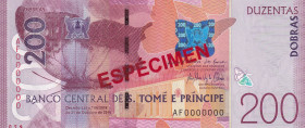 Saint Thomas & Prince, 200 Dobras, 2016, UNC, p75s, SPECIMEN
Estimate: USD 50-100