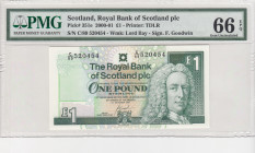 Scotland, 1 Pound, 2000/2001, UNC, p351e
PMG 66 EPQ
Estimate: USD 25-50