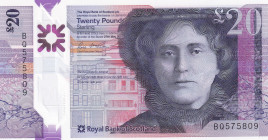 Scotland, 20 Pounds, 2019, UNC, p372
Polymer plastics banknote
Estimate: USD 30-60