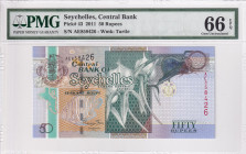 Seychelles, 50 Rupees, 2011, UNC, p43
PMG 66 EPQ
Estimate: USD 40-80