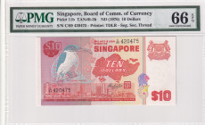 Singapore, 10 Dollars, 1976, UNC, p11b
PMG 66 EPQ
Estimate: USD 50-100