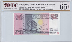 Singapore, 2 Dollars, 1992, UNC, p28
MDC 65 GPQ
Estimate: USD 25-50