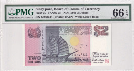 Singapore, 2 Dollars, 1998, UNC, p37
PMG 66 EPQ
Estimate: USD 25-50