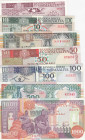 Somalia, 5-10-50-50-100-500-1.000 Shillings, 1983/1991, UNC, (Total 7 banknotes)
Estimate: USD 15-30
