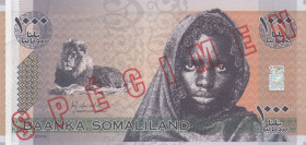 Somaliland, 1.000 Shillings, 2006, UNC, pCS1a, SPECIMEN
Estimate: USD 40-80