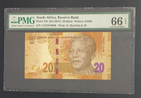 South Africa, 20 Rand, 2013, UNC, p139
PMG 66 EPQ
Estimate: USD 25-50