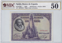 Spain, 100 Pesetas, 1928, AUNC, p76a
MDC 50
Estimate: USD 25-50