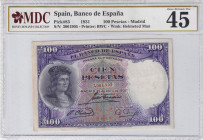 Spain, 100 Pesetas, 1931, XF, p83
MDC 45
Estimate: USD 35-70